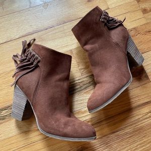 Carlos Santana Twilight Fringe Booties Boots